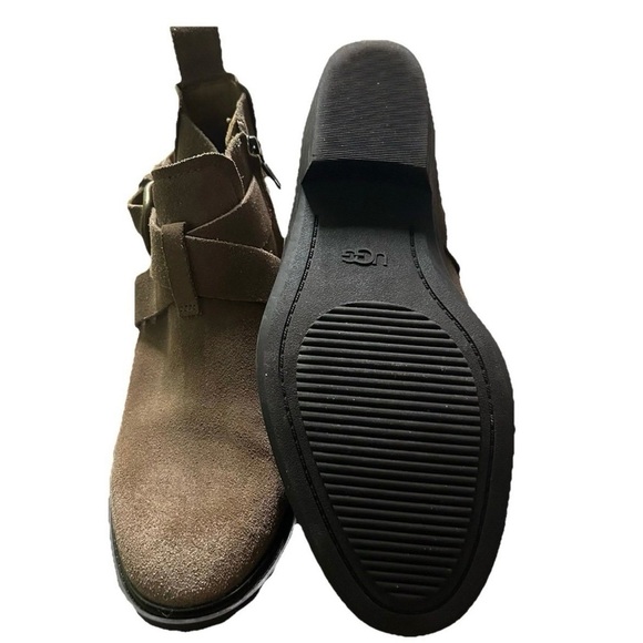 Women’s Ugg Brown Suede Ankle Boots Size 8.5 Winter Cold Weather main image 6